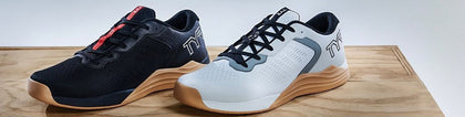 CXT Trainers in wit en zwart gum kleur