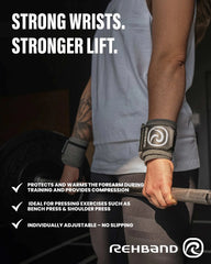 Rehband Wrist Wraps | Carbon Black