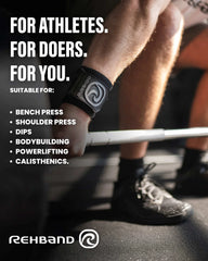 Rehband Wrist Wraps | Carbon Black