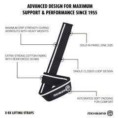 Rehband lifting straps infosheet