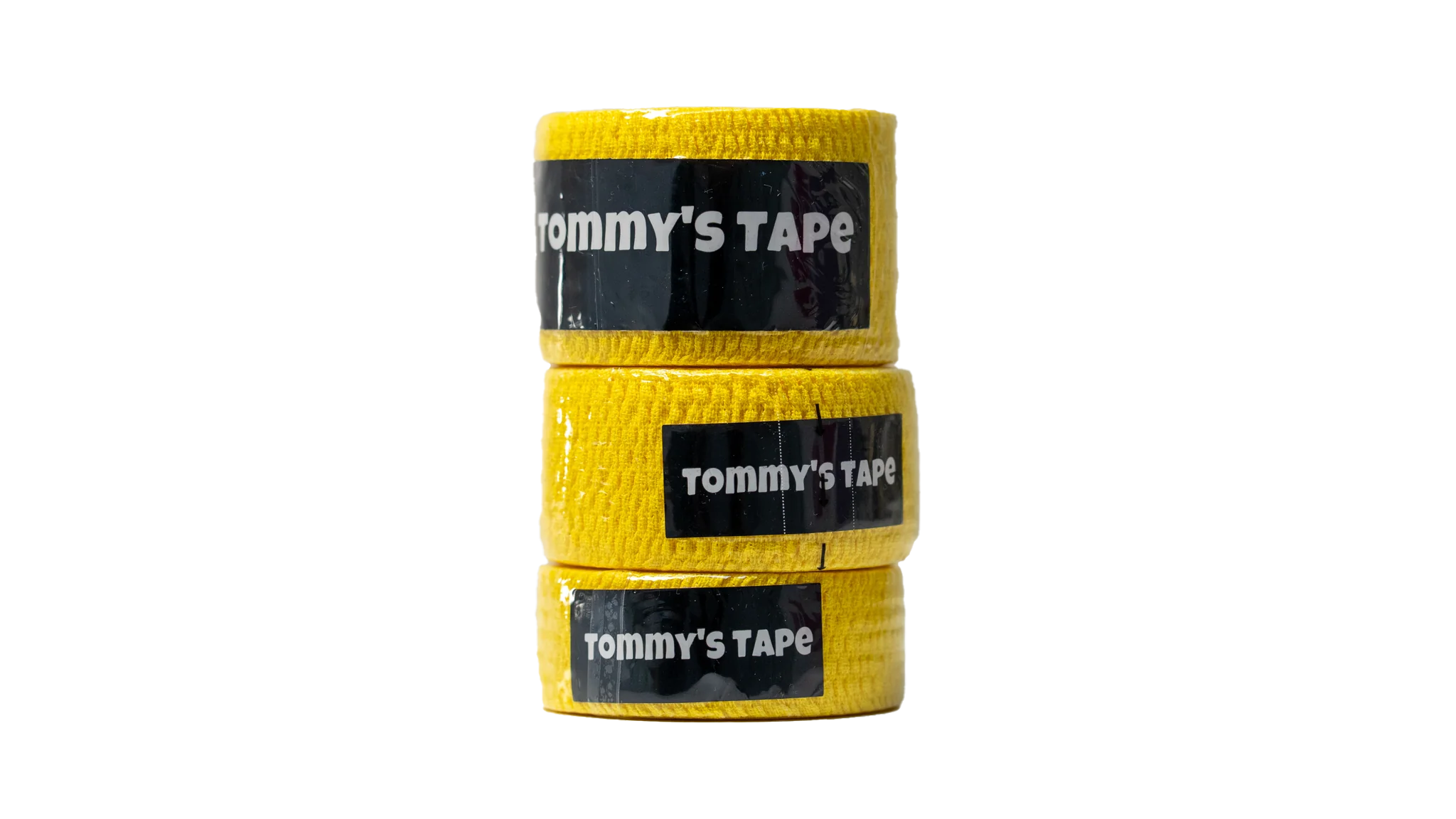 Tommy's Tape Geel alle drie gestapelt