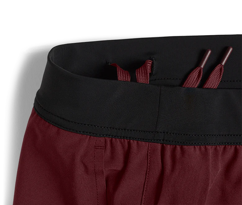 Ten Thousand interval short Maroon broekband