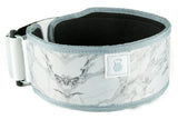 2POOD white marble belt met logo