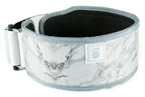 2POOD white marble belt met logo